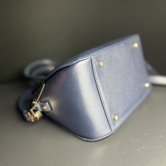 Kate spade 2way navy and light blue stripe EUC Holiday 2016 Collection - Picture 3 of 5